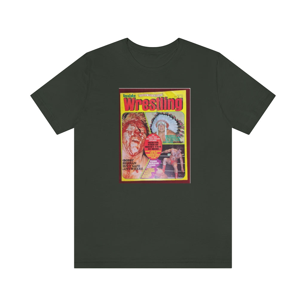 1975 - Inside Wrestling Cover -Unisex Jersey Short Sleeve Tee