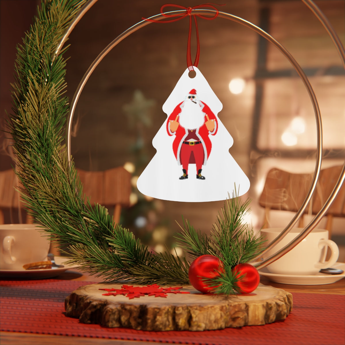 Baad Santa - Metal Ornaments
