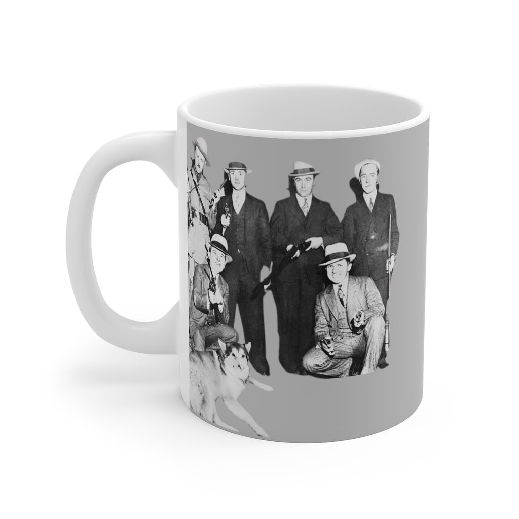 "Me an da boys" - Gangsta Dawg-11oz White Mug