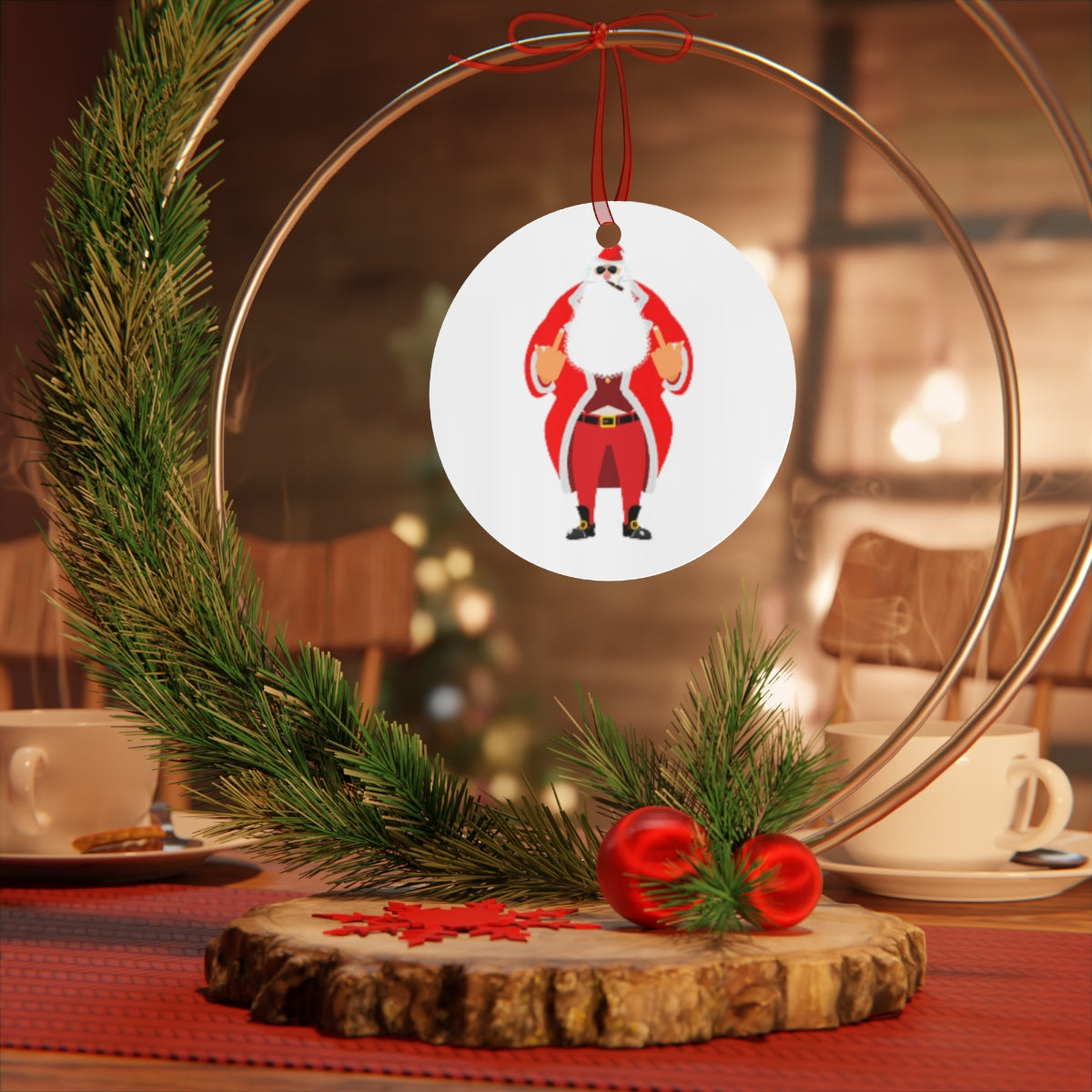 Baad Santa - Metal Ornaments