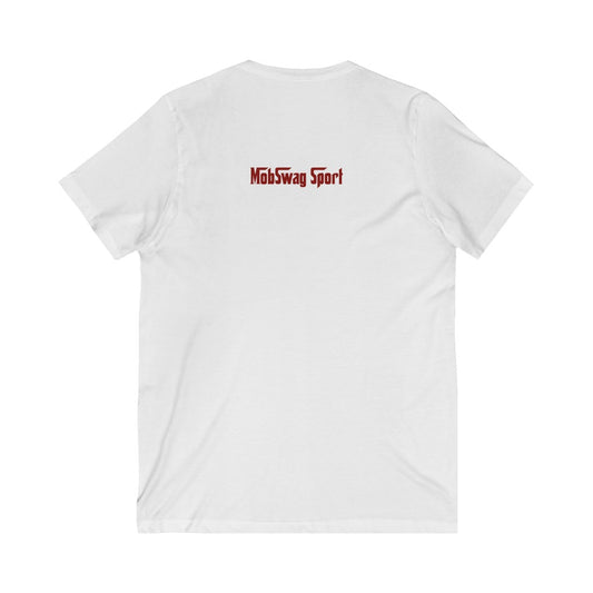 Unisex Jersey Short Sleeve V-Neck Tee