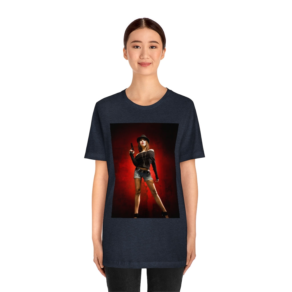 "Gangster Girl" Jersey Short Sleeve Tee