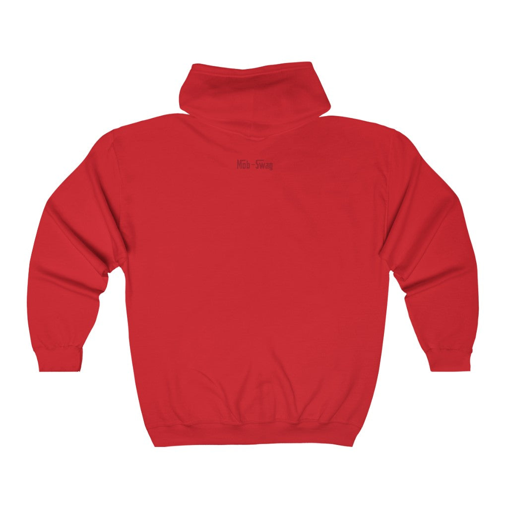 When The Bullet Hits The Bone  - Full Zip Hooded Sweatshirt