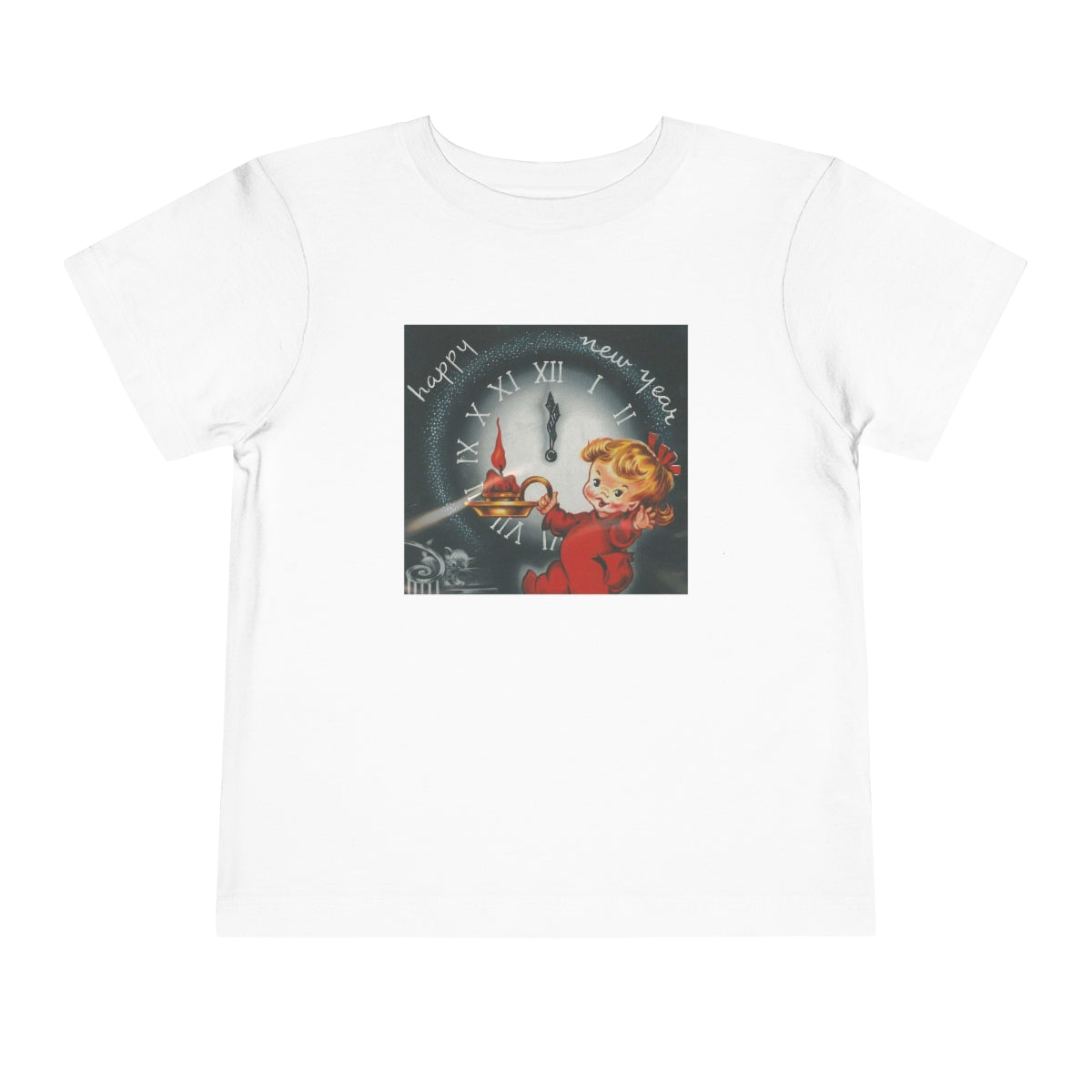 Vintage Happy New Year! - Toddler Short Sleeve Tee