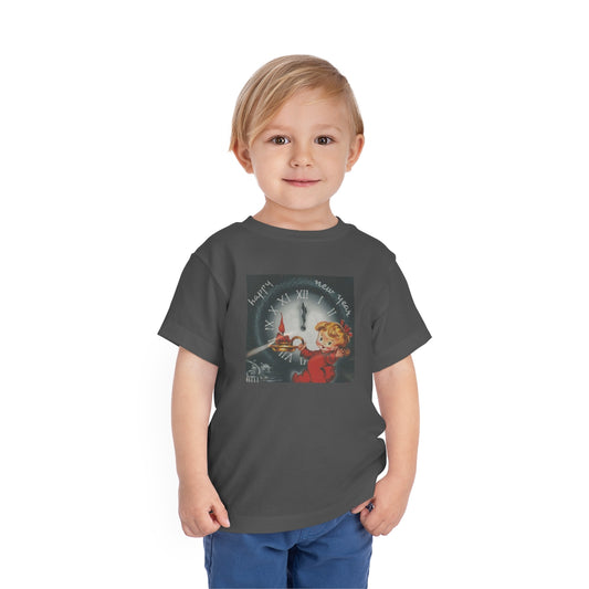 Vintage Happy New Year! - Toddler Short Sleeve Tee