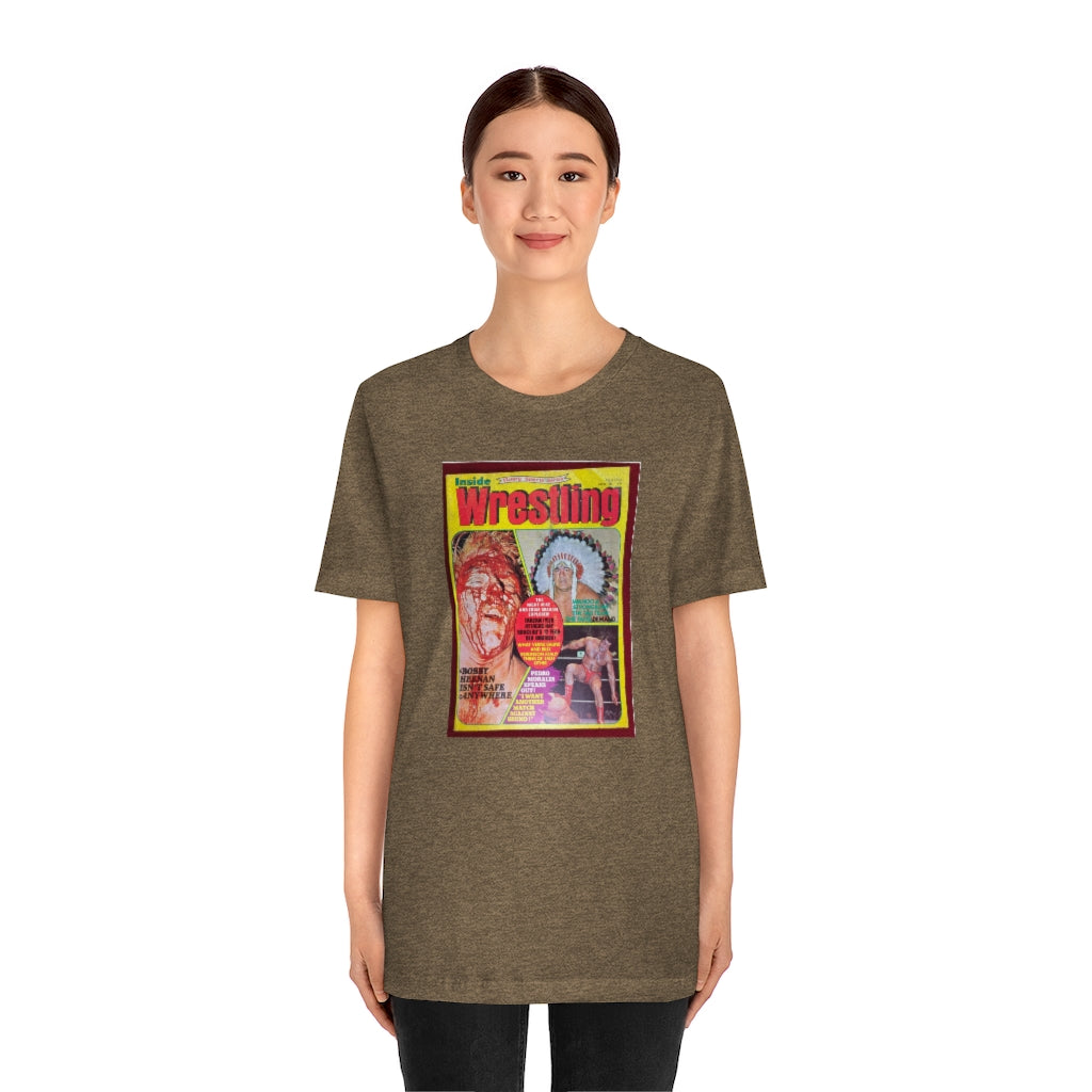 1975 - Inside Wrestling Cover -Unisex Jersey Short Sleeve Tee
