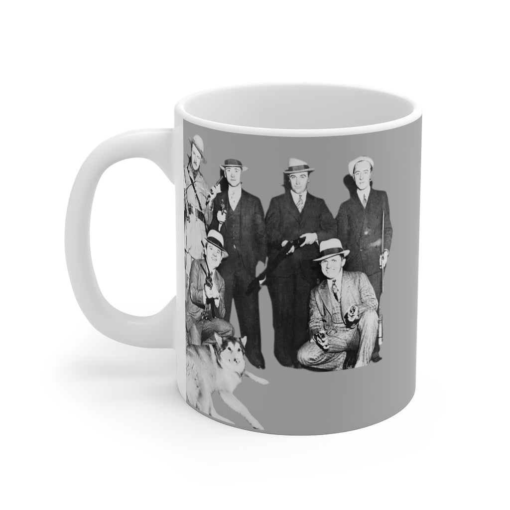 "Me an da boys" - Gangsta Dawg-11oz White Mug