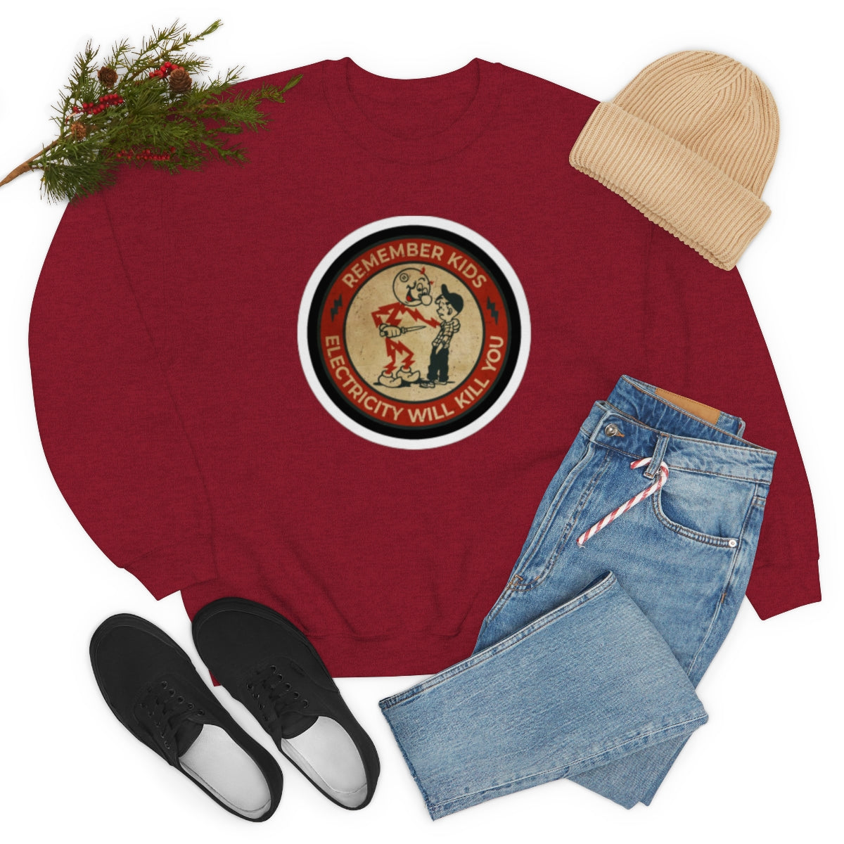 Vintage Advertising - Remember Kids ....Unisex Heavy Blend™ Crewneck Sweatshirt