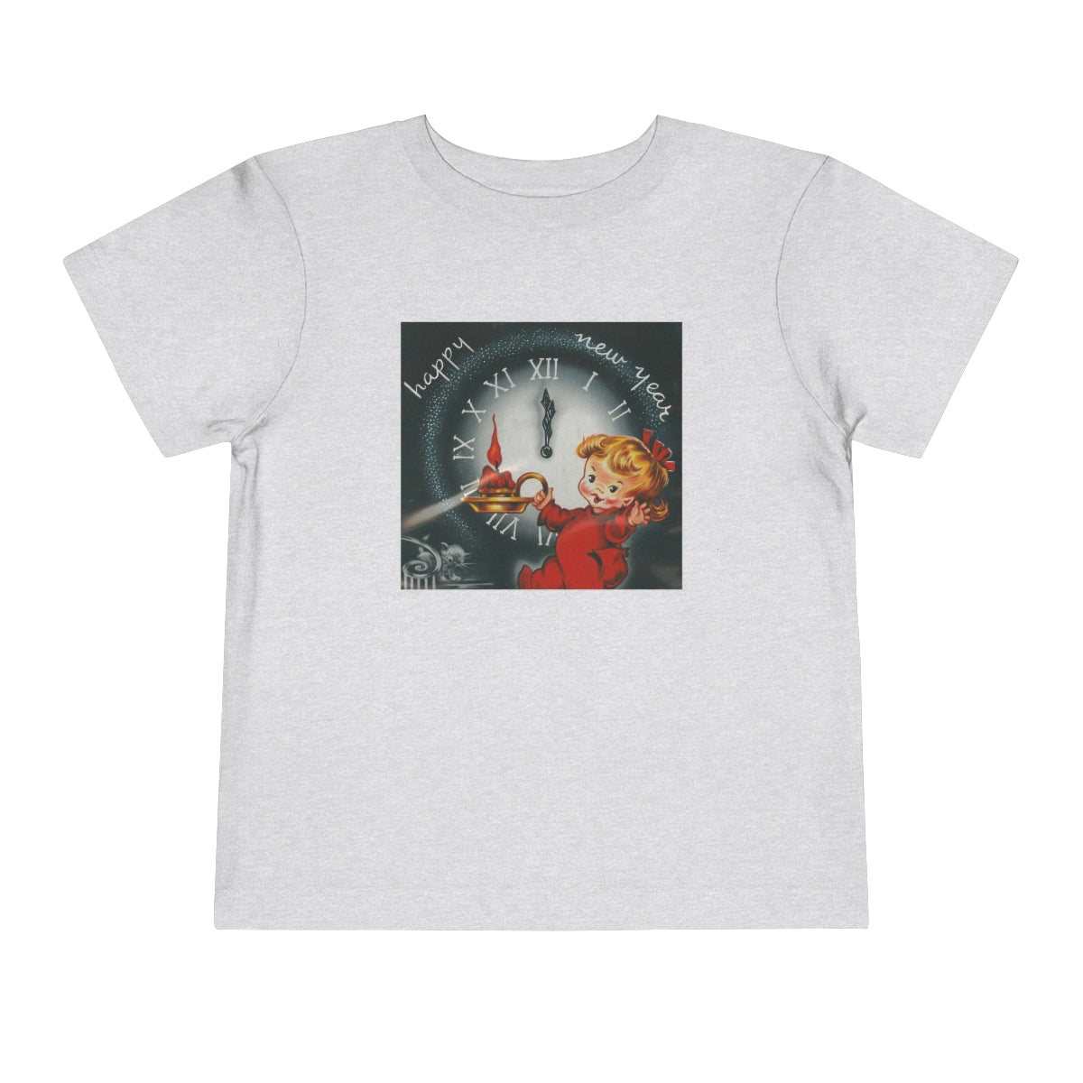 Vintage Happy New Year! - Toddler Short Sleeve Tee