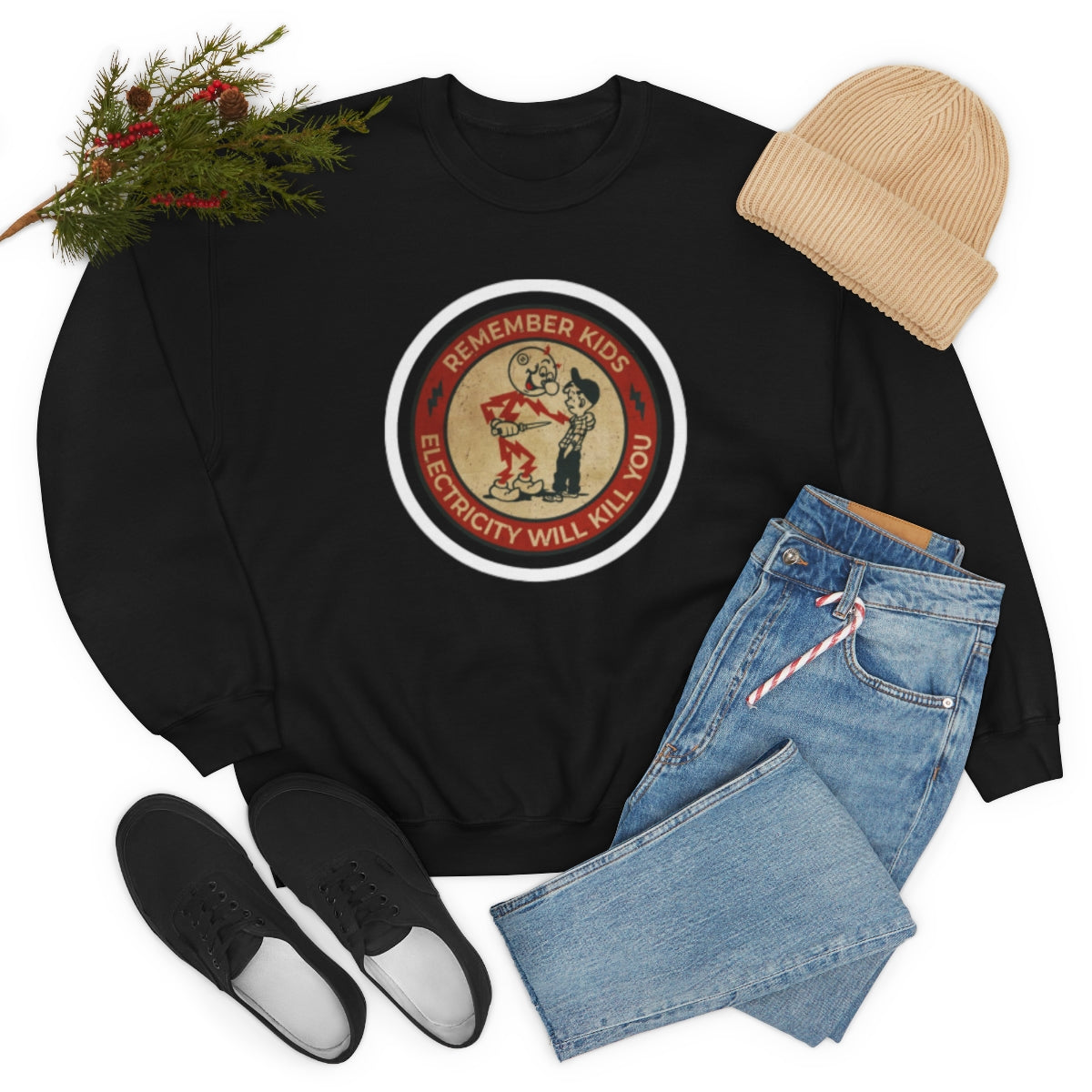 Vintage Advertising - Remember Kids ....Unisex Heavy Blend™ Crewneck Sweatshirt