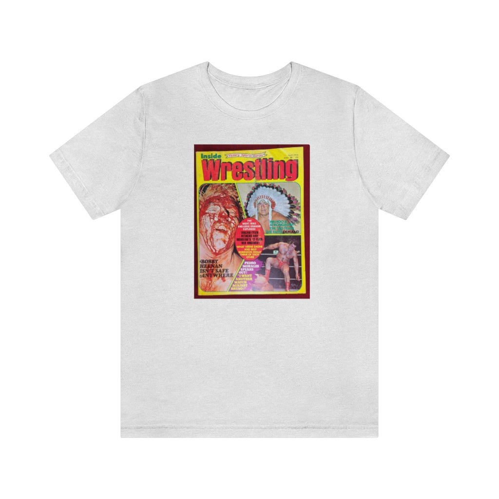 1975 - Inside Wrestling Cover -Unisex Jersey Short Sleeve Tee