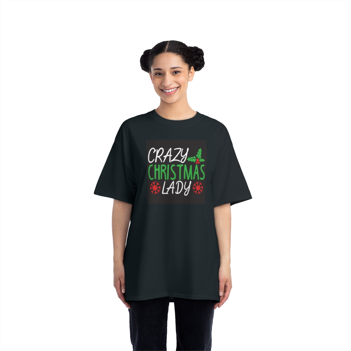Crazy Christmas Lady - Short-Sleeve T-Shirt