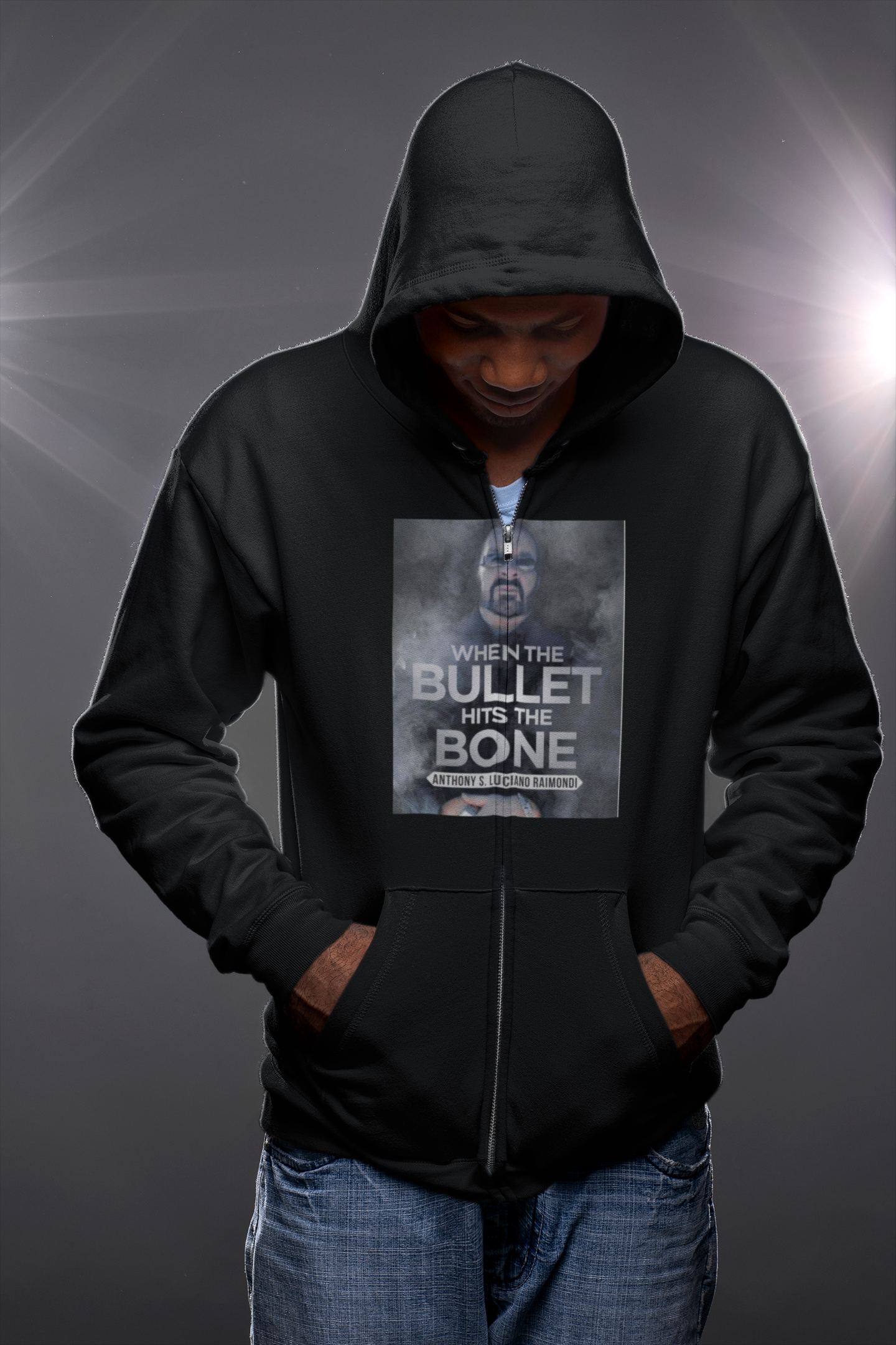 When The Bullet Hits The Bone  - Full Zip Hooded Sweatshirt